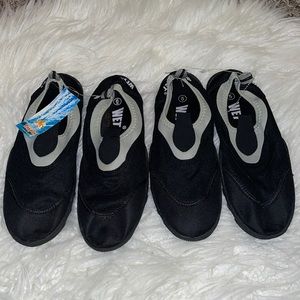 10/$35🏷️❤️NWT wet tropix wet shoes size 5 & 6 water shoes comfy black/grey